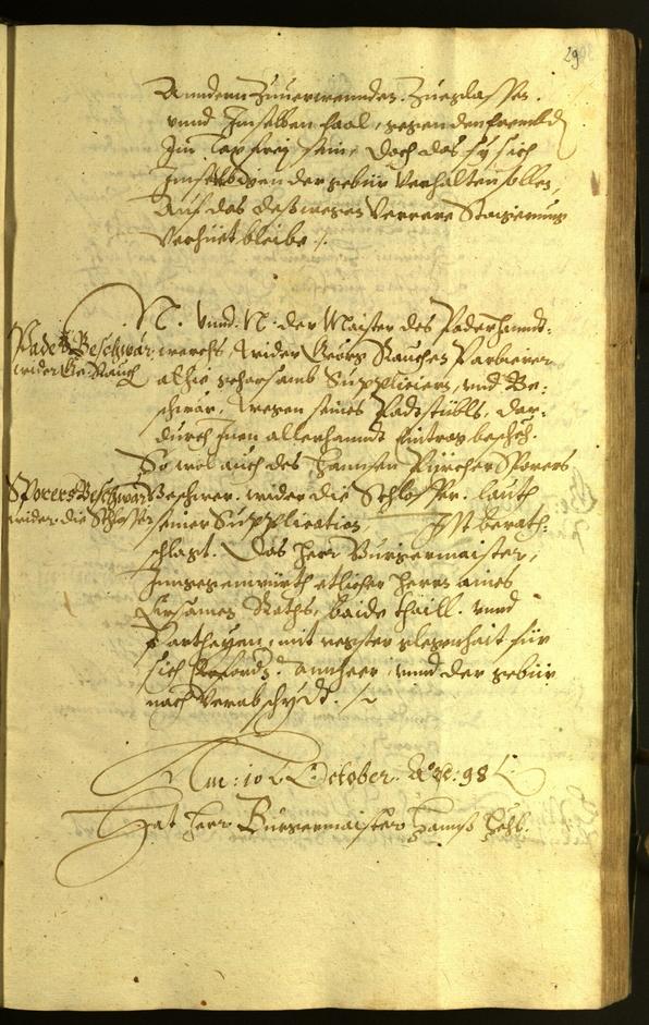 Civic Archives of Bozen-Bolzano - BOhisto Minutes of the council 1598 