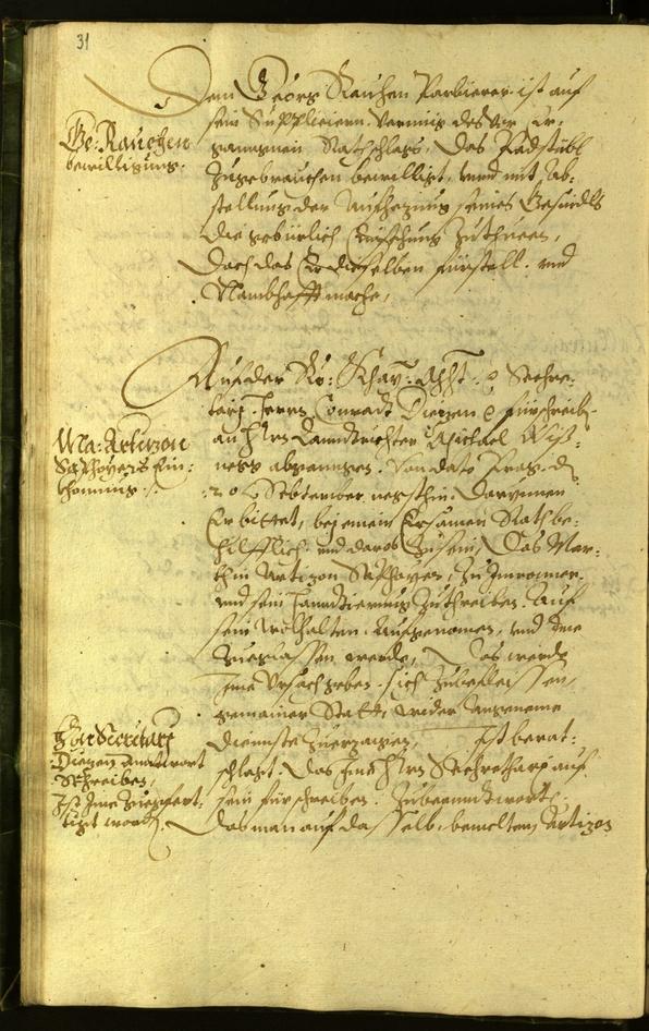 Civic Archives of Bozen-Bolzano - BOhisto Minutes of the council 1598 