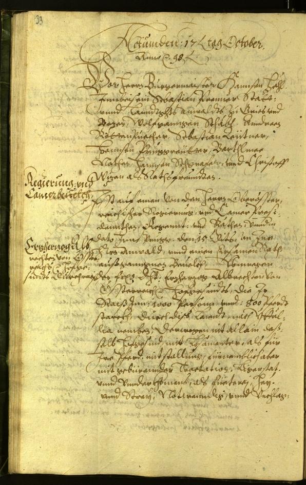 Civic Archives of Bozen-Bolzano - BOhisto Minutes of the council 1598 