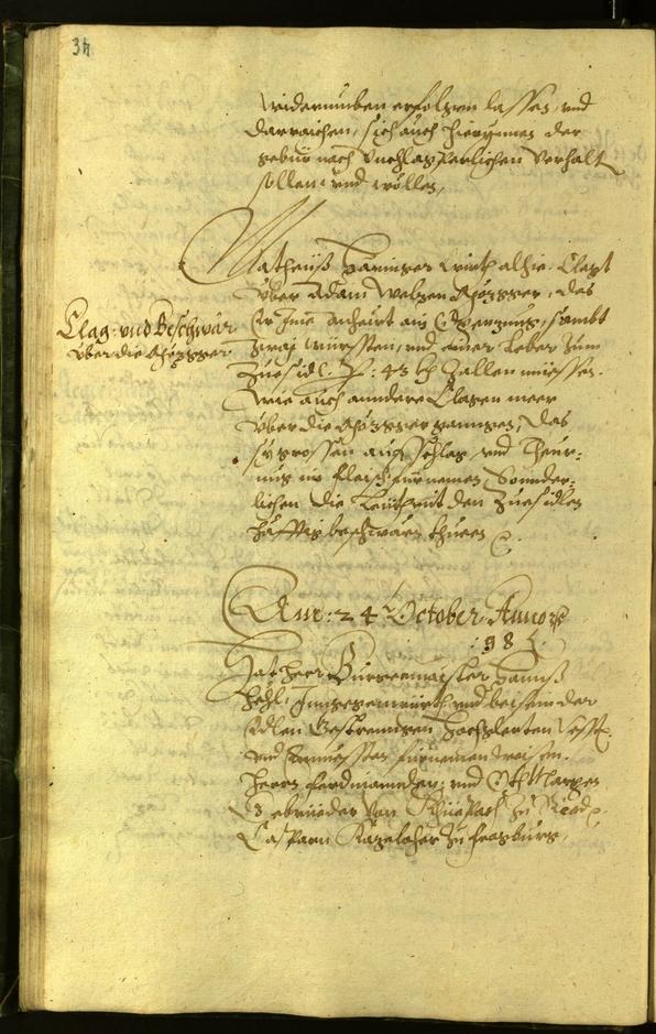 Civic Archives of Bozen-Bolzano - BOhisto Minutes of the council 1598 