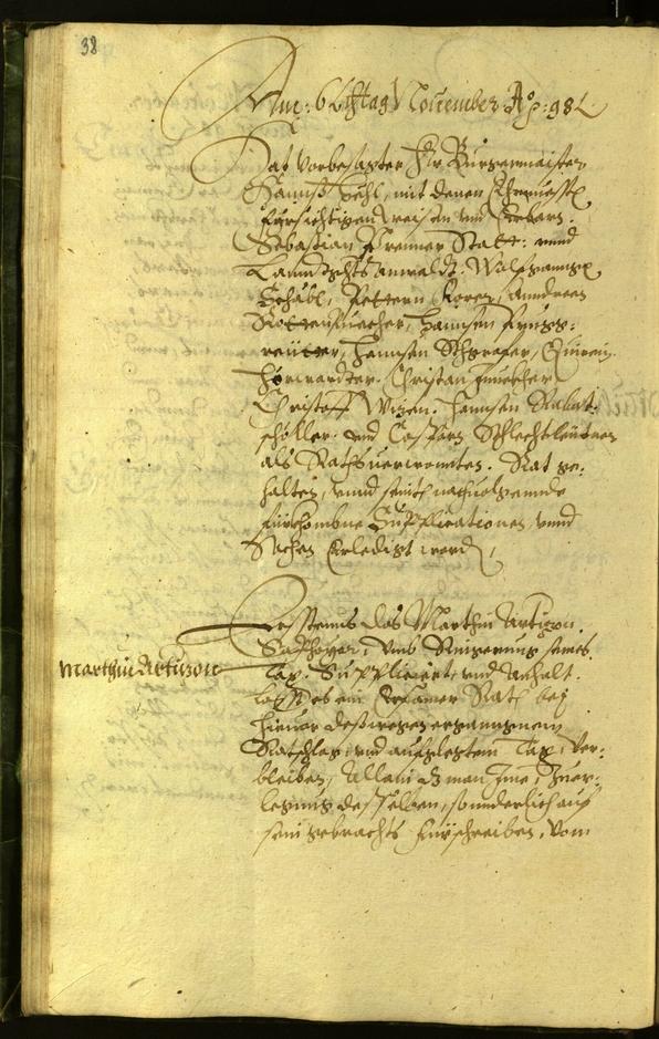 Civic Archives of Bozen-Bolzano - BOhisto Minutes of the council 1598 