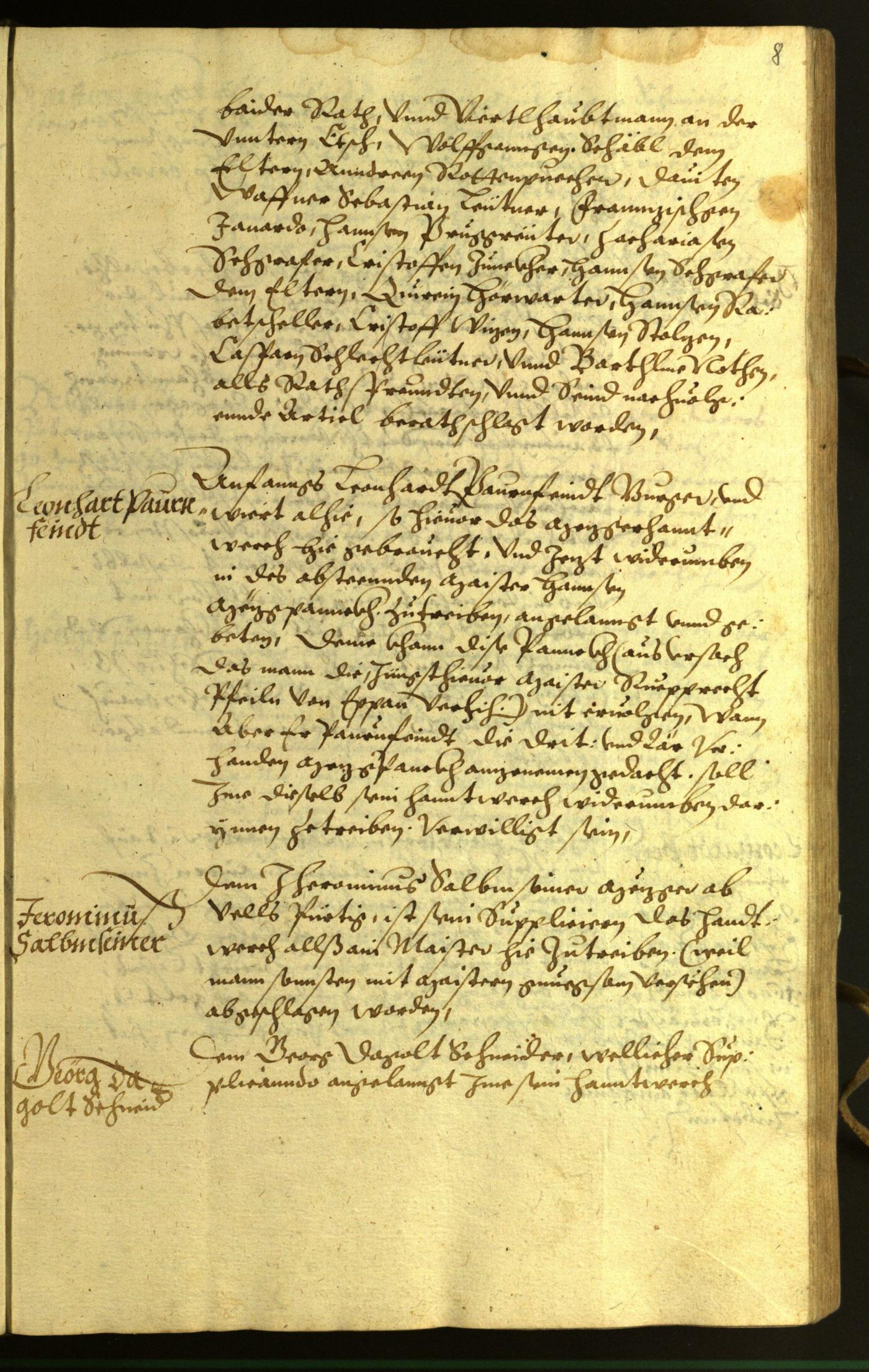 Civic Archives of Bozen-Bolzano - BOhisto Minutes of the council 1598 