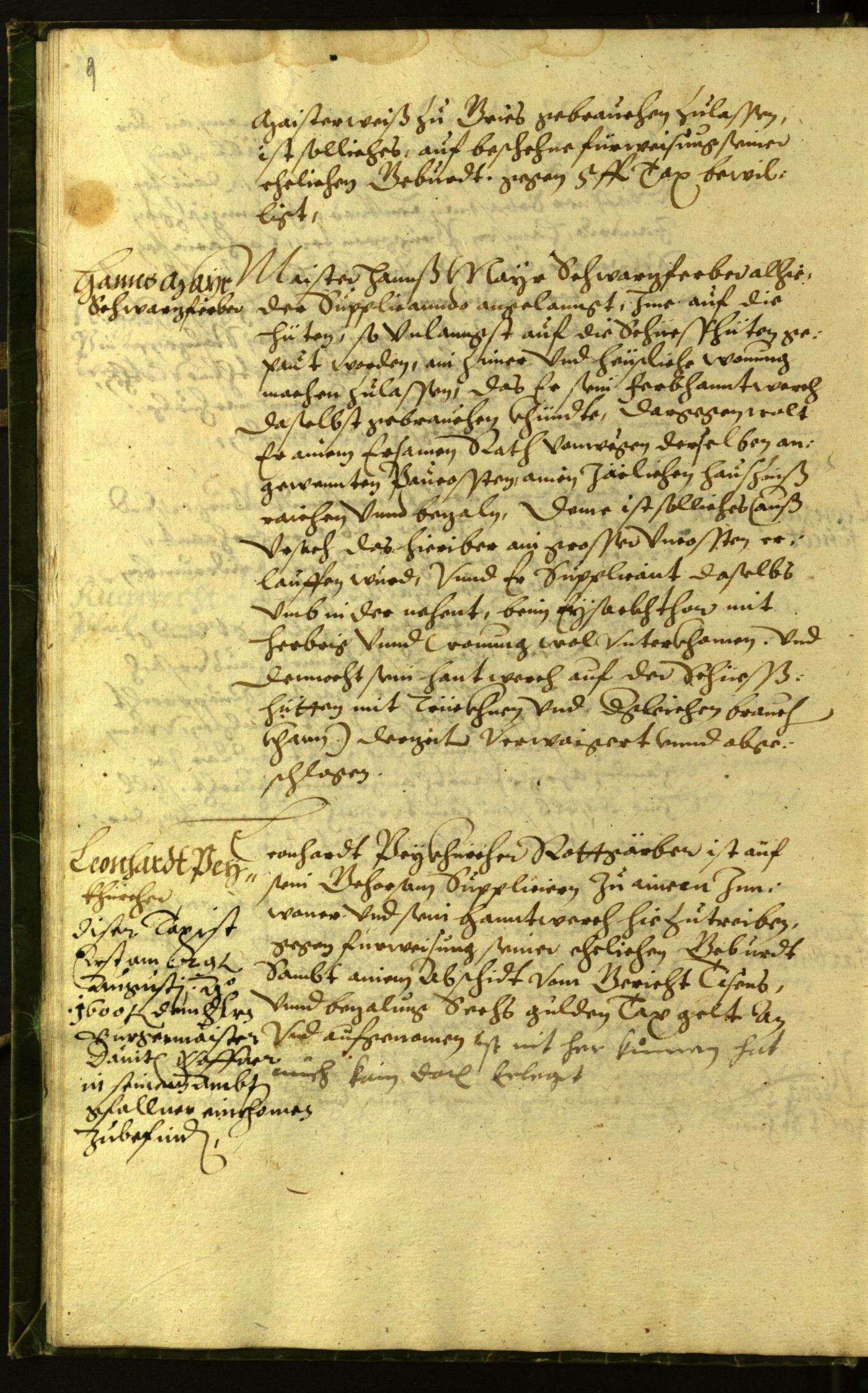 Stadtarchiv Bozen - BOhisto Ratsprotokoll 1598 