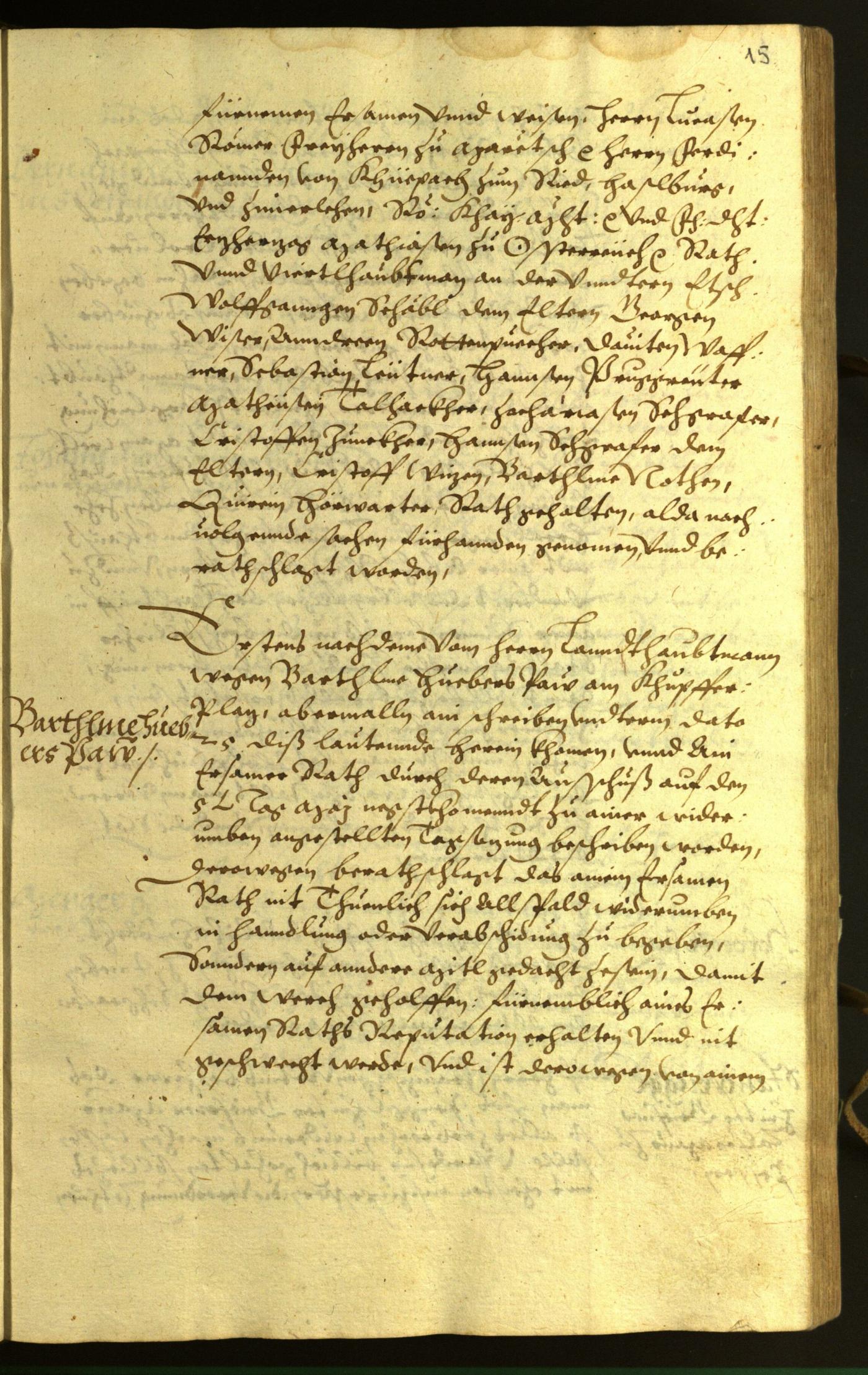 Stadtarchiv Bozen - BOhisto Ratsprotokoll 1598 