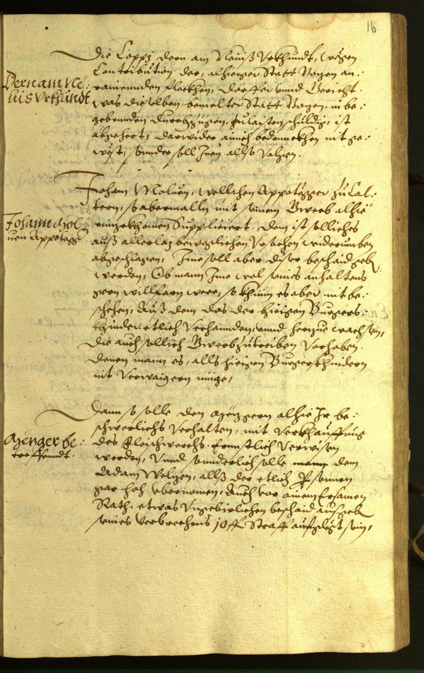 Civic Archives of Bozen-Bolzano - BOhisto Minutes of the council 1598 