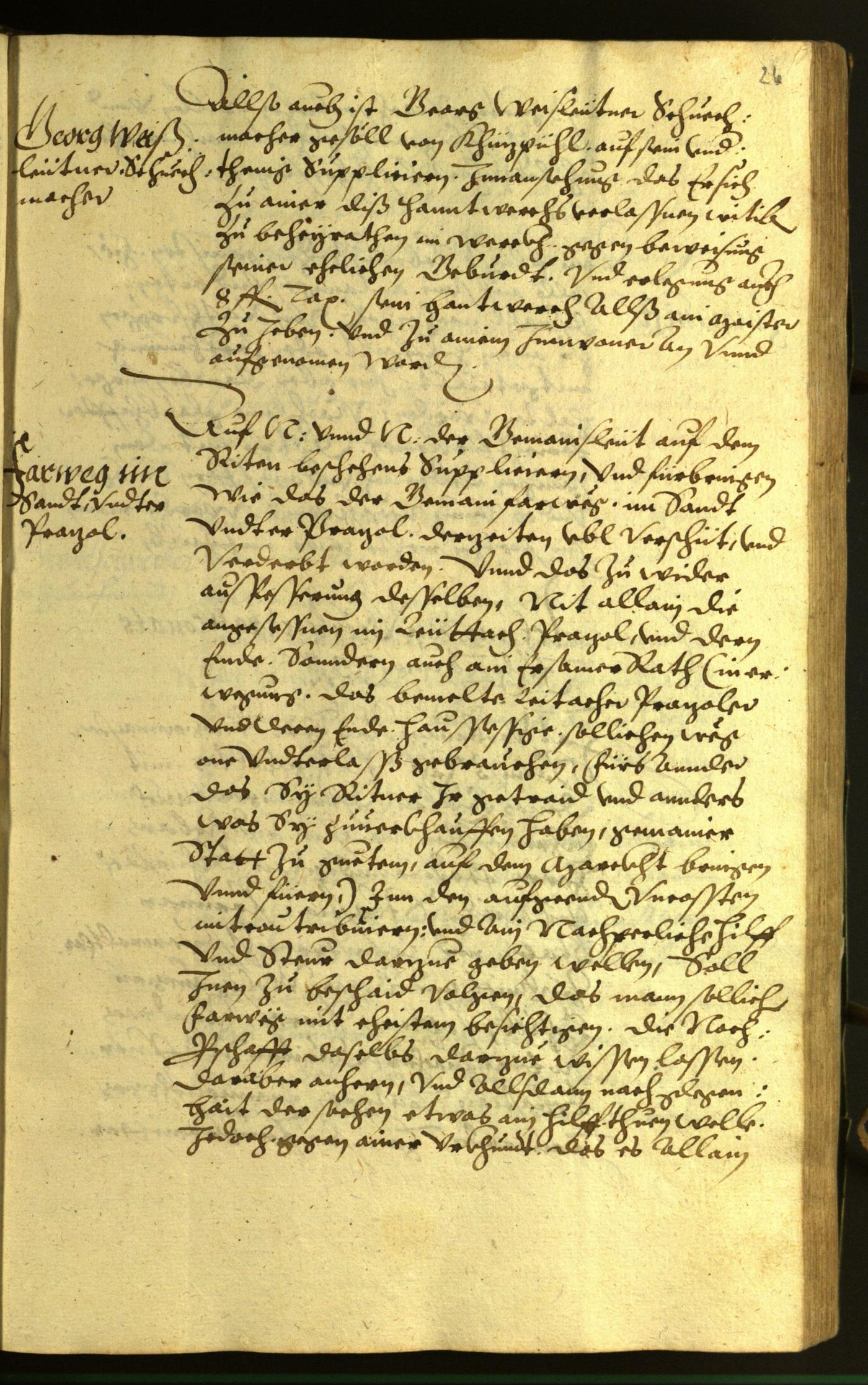 Stadtarchiv Bozen - BOhisto Ratsprotokoll 1598 