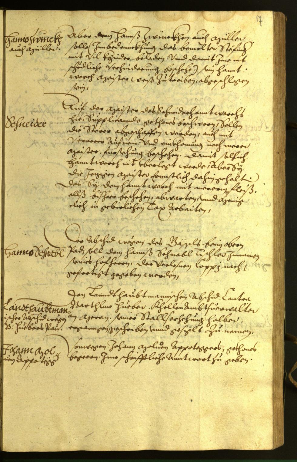 Stadtarchiv Bozen - BOhisto Ratsprotokoll 1598 