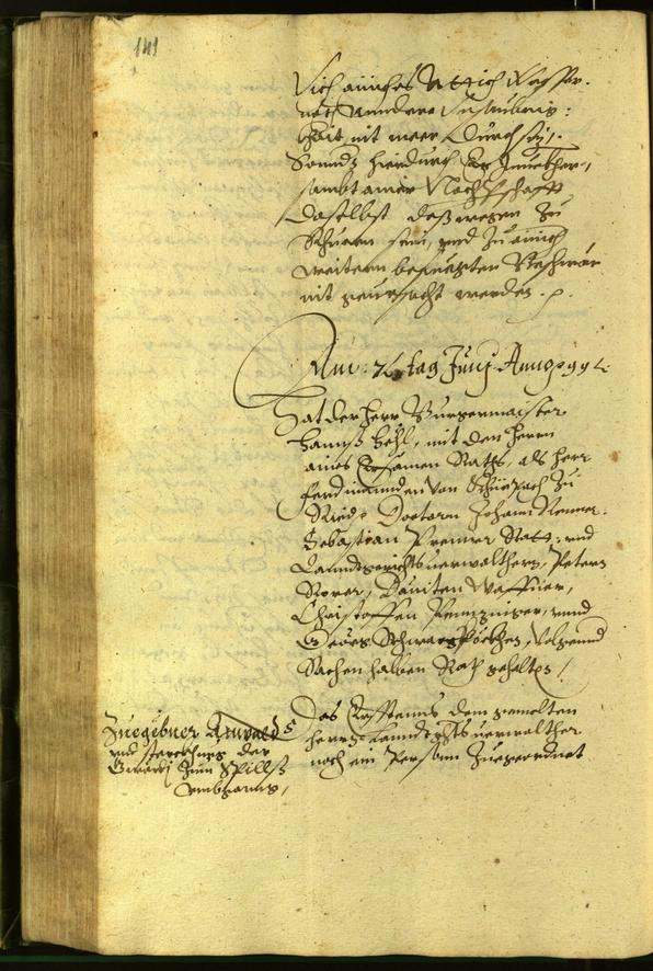 Civic Archives of Bozen-Bolzano - BOhisto Minutes of the council 1599 