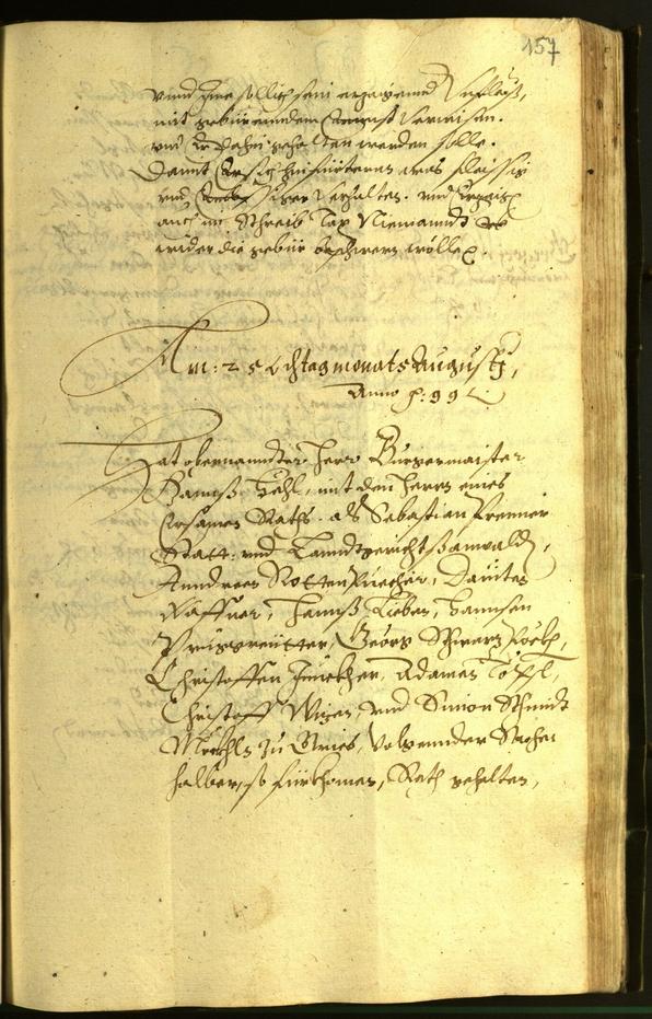 Stadtarchiv Bozen - BOhisto Ratsprotokoll 1599 