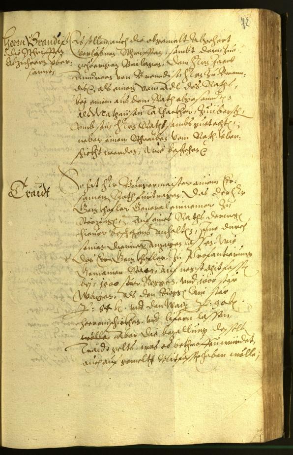 Civic Archives of Bozen-Bolzano - BOhisto Minutes of the council 1599 