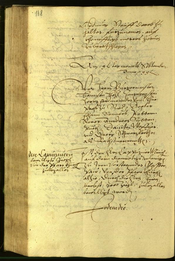 Civic Archives of Bozen-Bolzano - BOhisto Minutes of the council 1599 