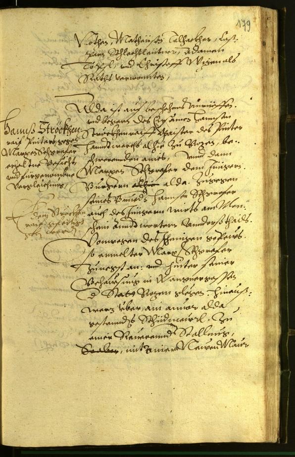 Stadtarchiv Bozen - BOhisto Ratsprotokoll 1599 