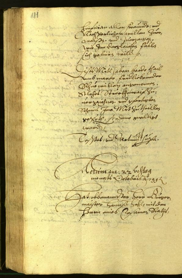 Civic Archives of Bozen-Bolzano - BOhisto Minutes of the council 1599 