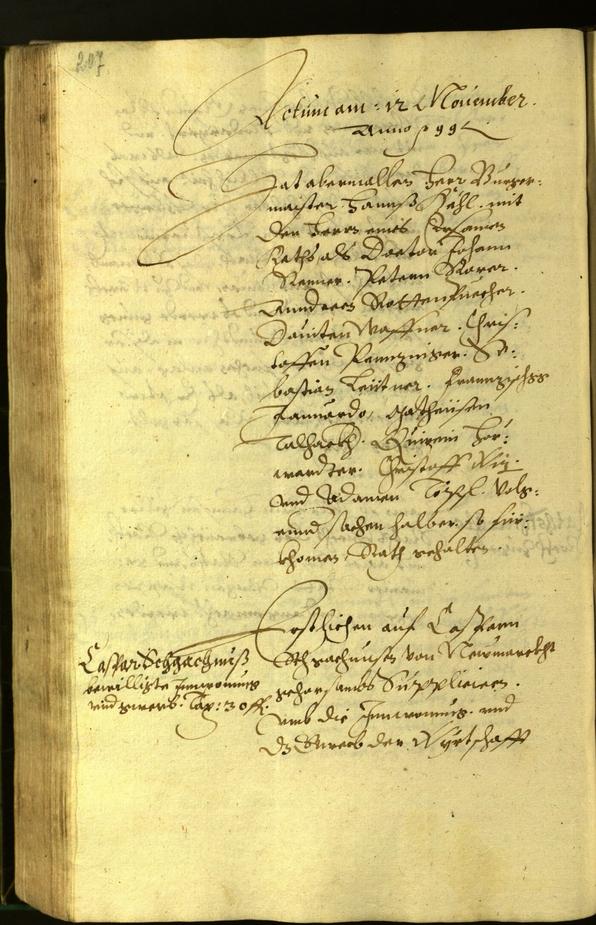 Civic Archives of Bozen-Bolzano - BOhisto Minutes of the council 1599 