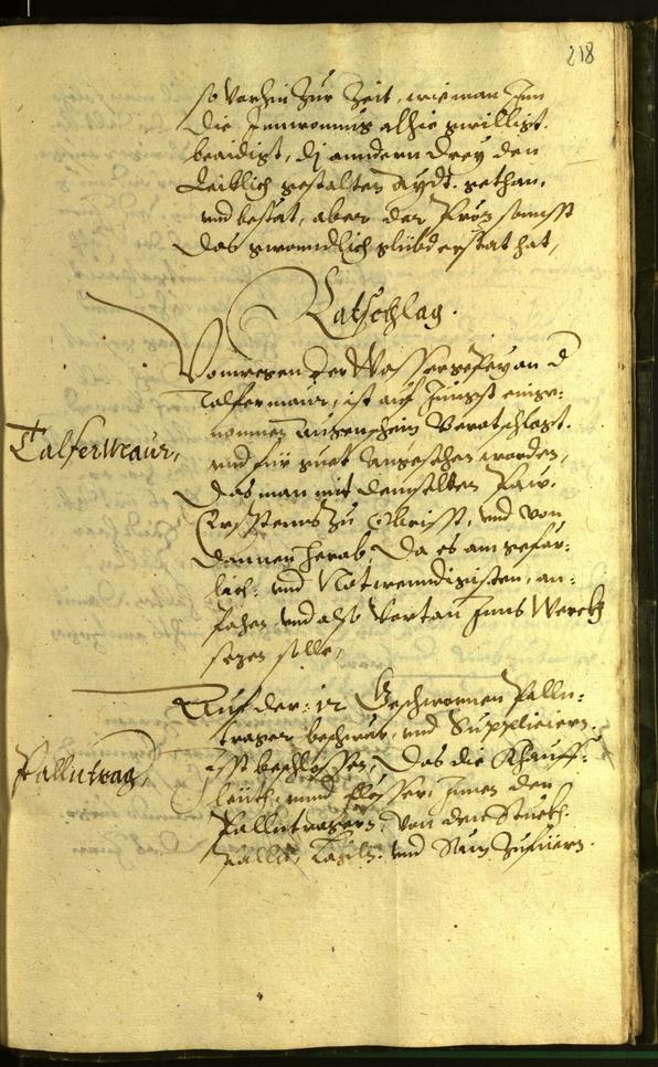 Civic Archives of Bozen-Bolzano - BOhisto Minutes of the council 1599 