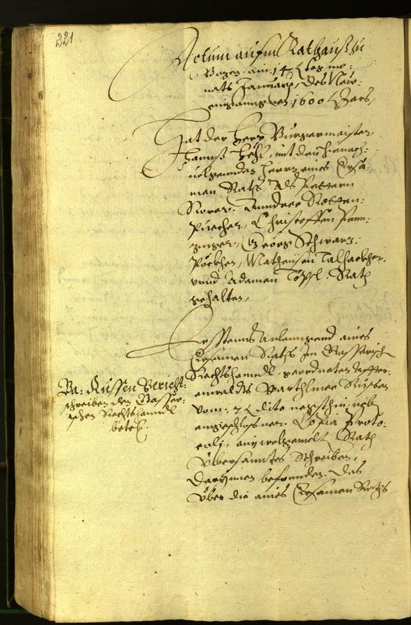 Civic Archives of Bozen-Bolzano - BOhisto Minutes of the council 1599 