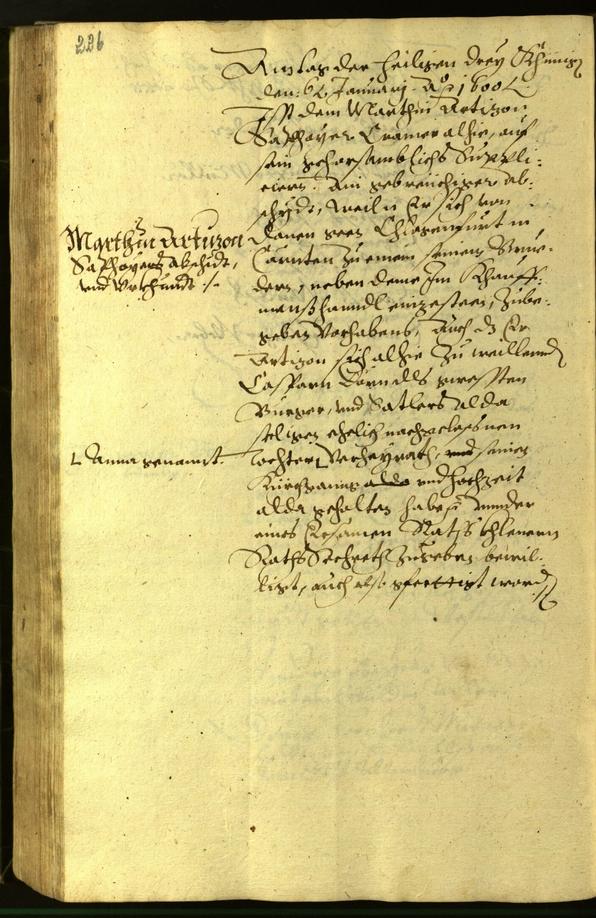 Stadtarchiv Bozen - BOhisto Ratsprotokoll 1599 