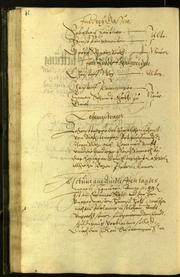 Civic Archives of Bozen-Bolzano - BOhisto Minutes of the council 1599 