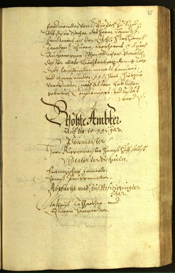 Civic Archives of Bozen-Bolzano - BOhisto Minutes of the council 1599 