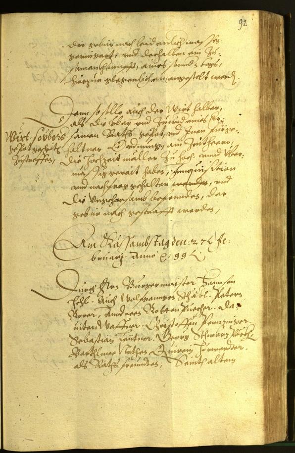 Civic Archives of Bozen-Bolzano - BOhisto Minutes of the council 1599 