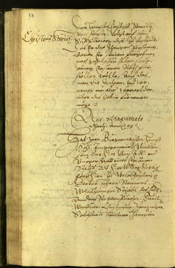 Civic Archives of Bozen-Bolzano - BOhisto Minutes of the council 1599 