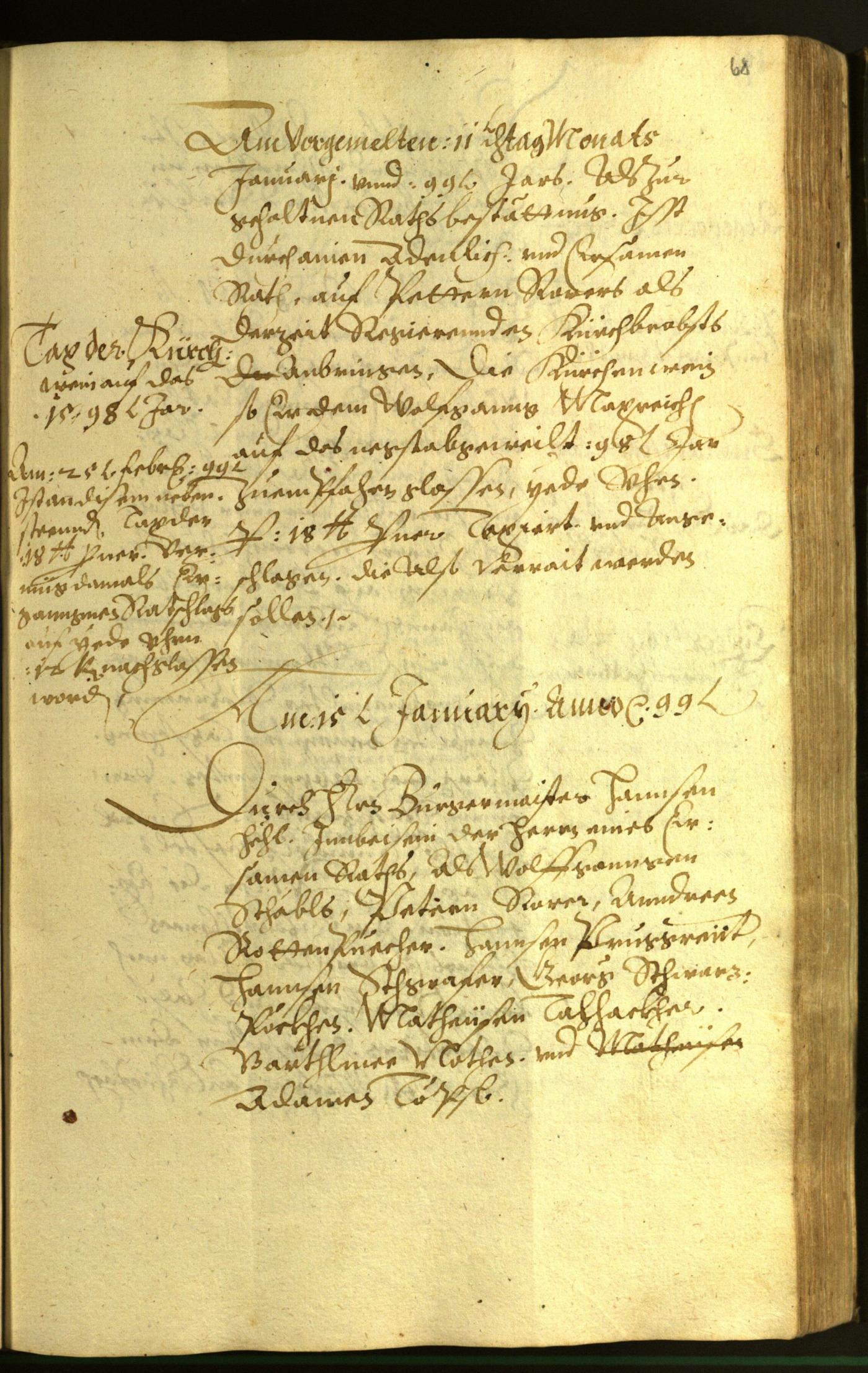 Civic Archives of Bozen-Bolzano - BOhisto Minutes of the council 1599 