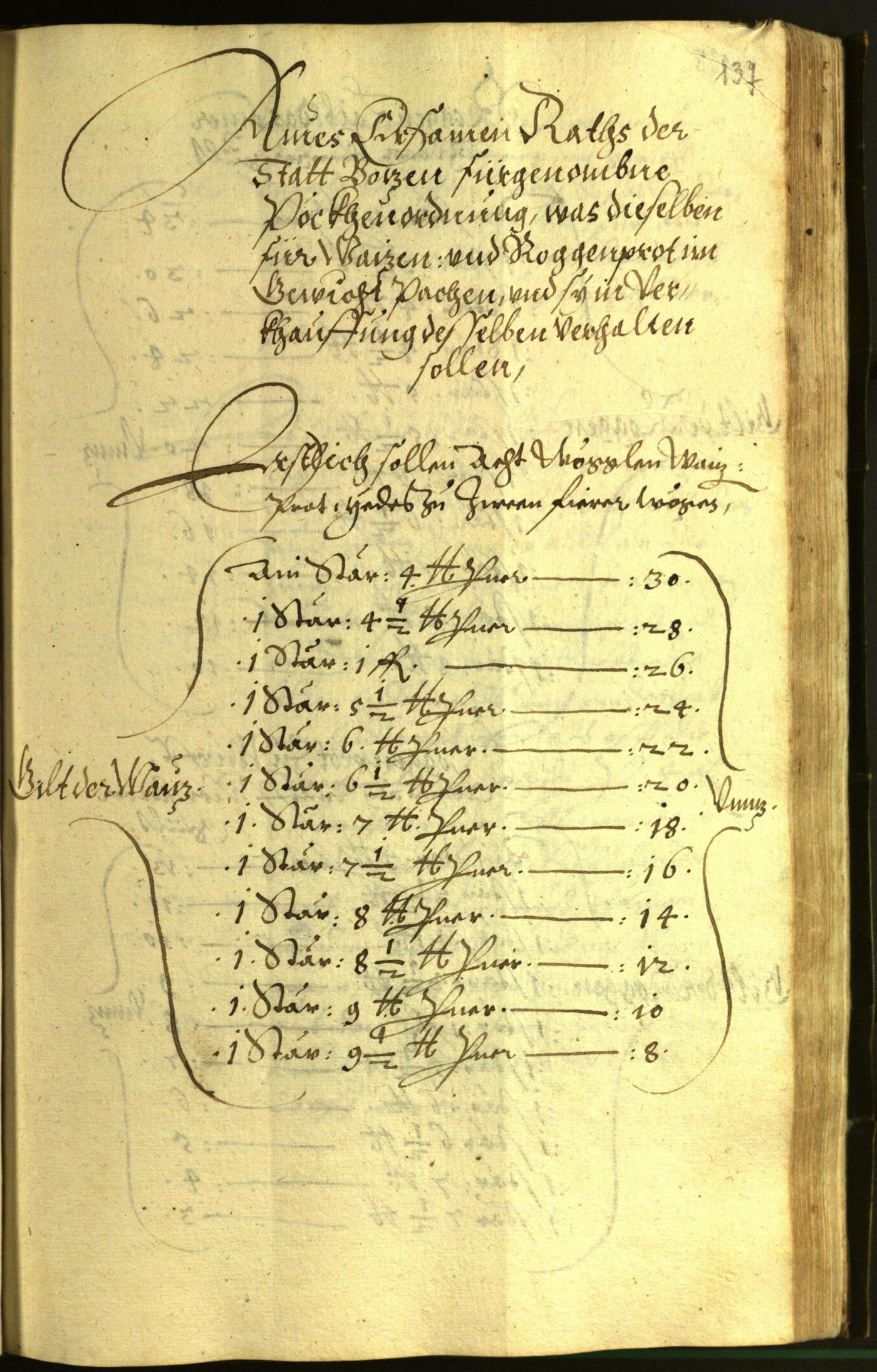 Archivio Storico della Città di Bolzano - BOhisto protocollo consiliare 1599 