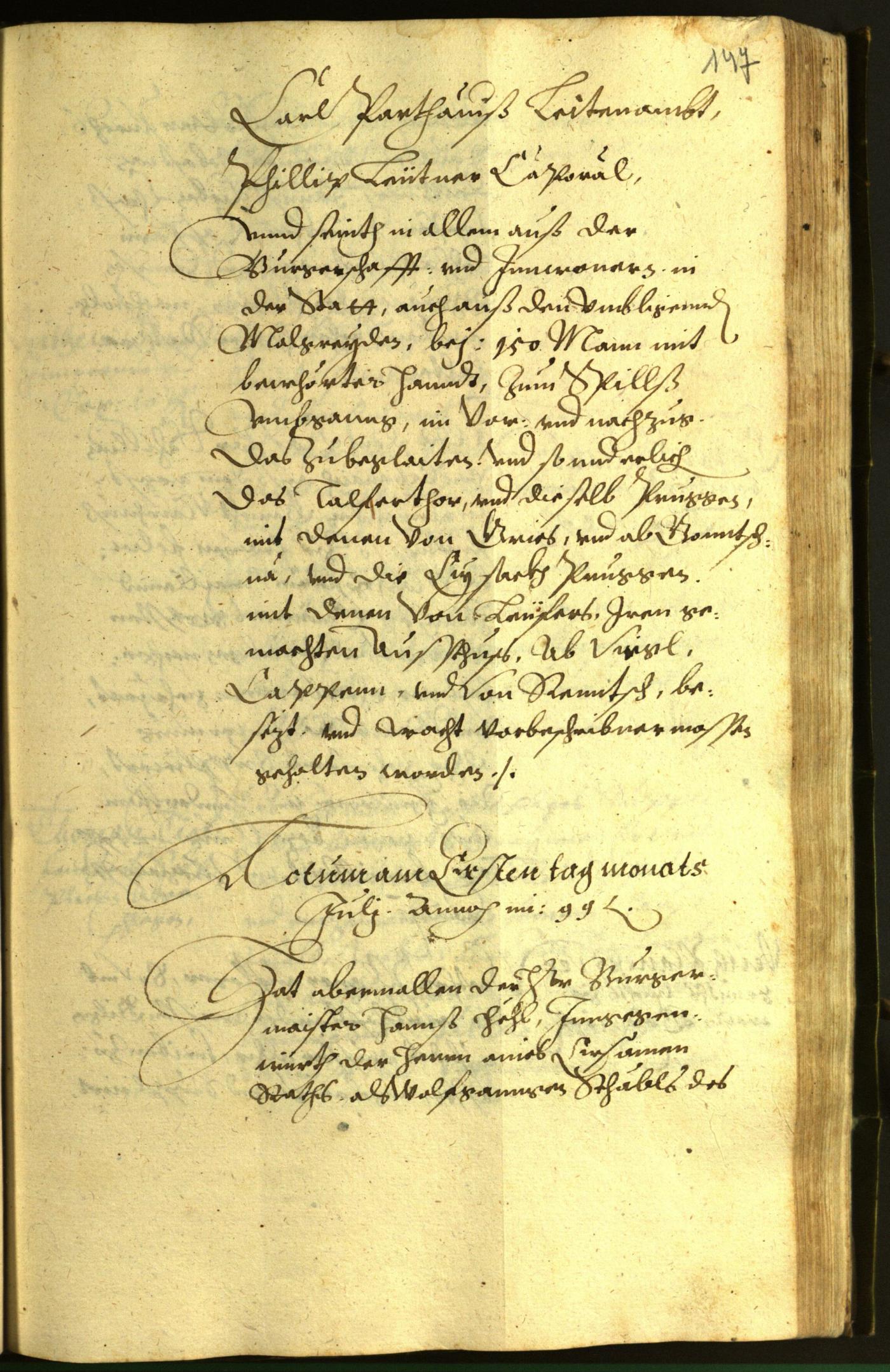 Civic Archives of Bozen-Bolzano - BOhisto Minutes of the council 1599 