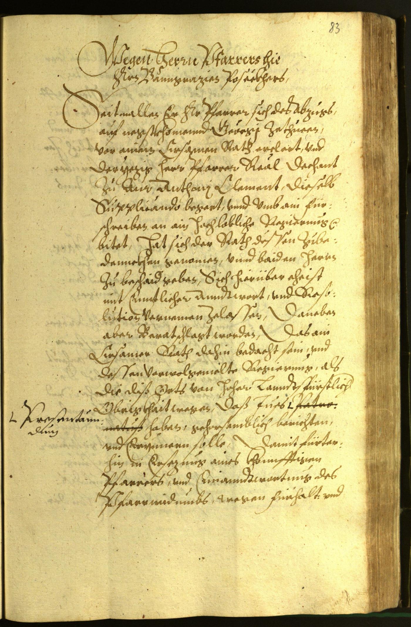 Stadtarchiv Bozen - BOhisto Ratsprotokoll 1599 