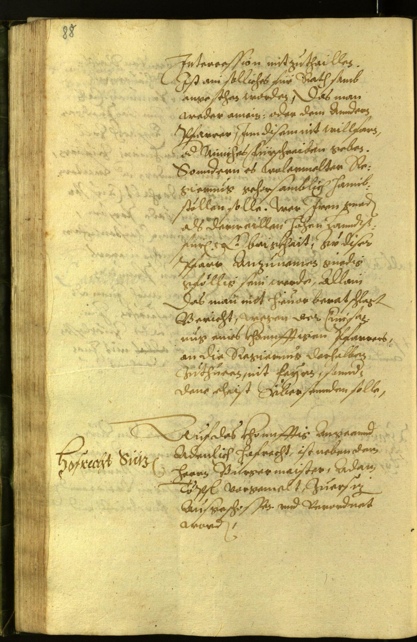 Stadtarchiv Bozen - BOhisto Ratsprotokoll 1599 