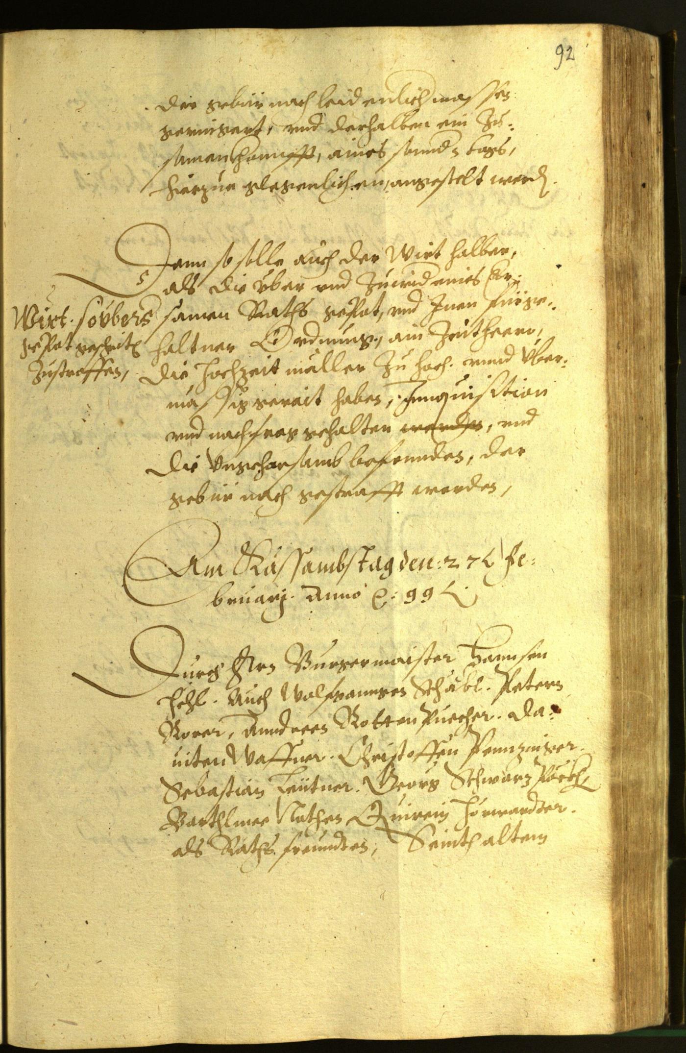 Civic Archives of Bozen-Bolzano - BOhisto Minutes of the council 1599 