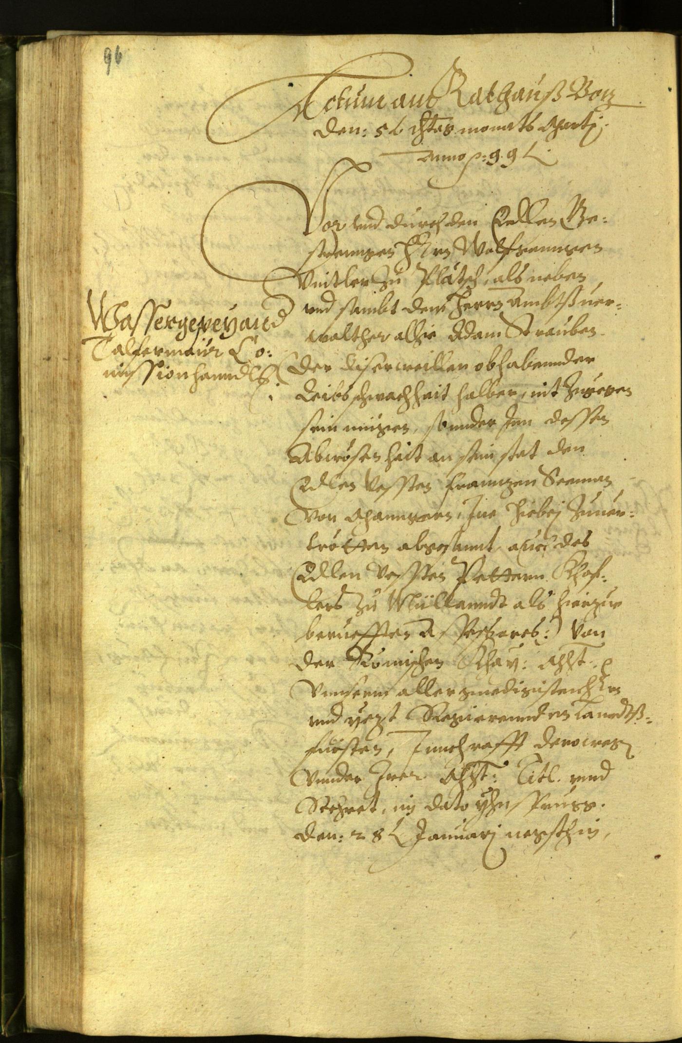 Civic Archives of Bozen-Bolzano - BOhisto Minutes of the council 1599 