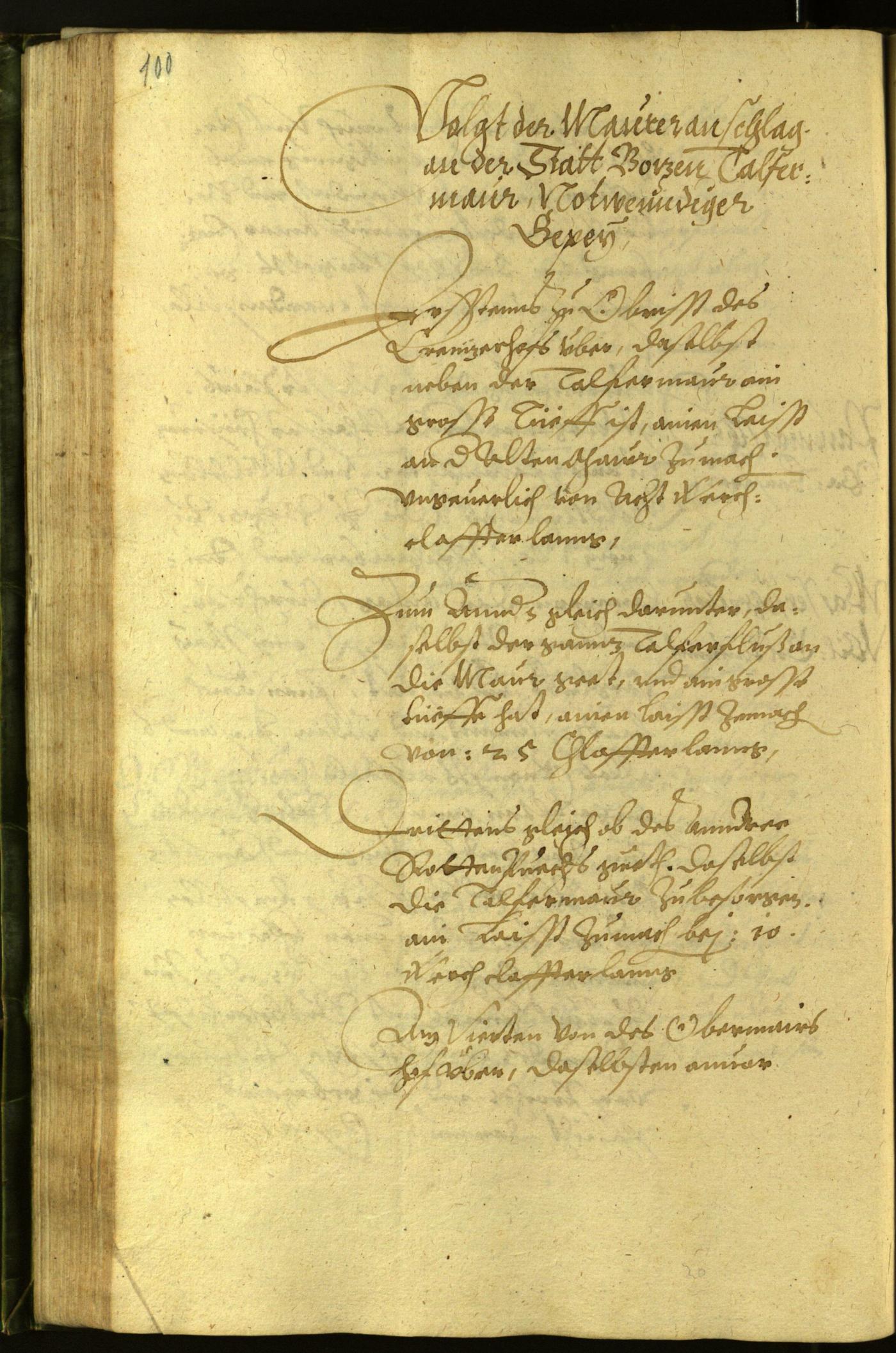 Civic Archives of Bozen-Bolzano - BOhisto Minutes of the council 1599 