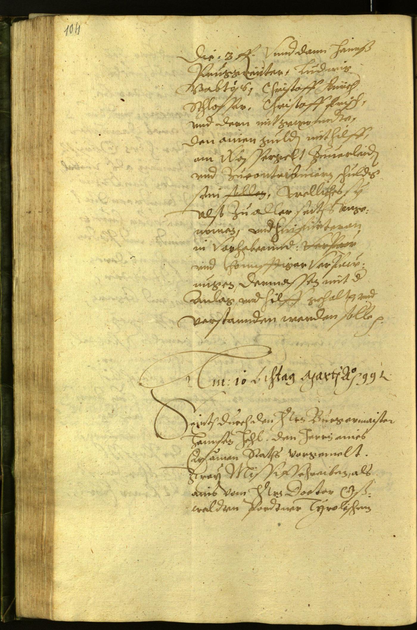 Civic Archives of Bozen-Bolzano - BOhisto Minutes of the council 1599 