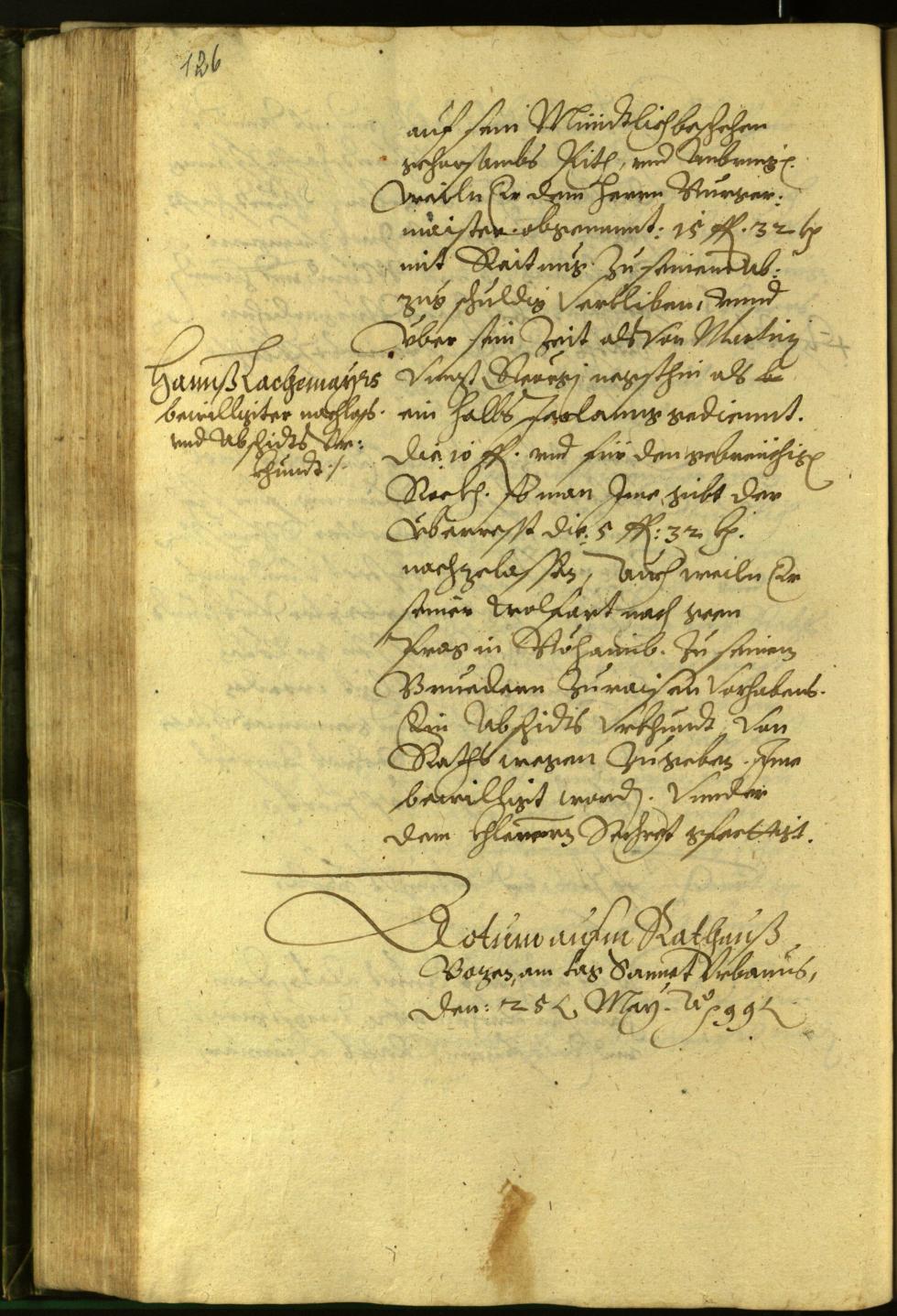 Civic Archives of Bozen-Bolzano - BOhisto Minutes of the council 1599 