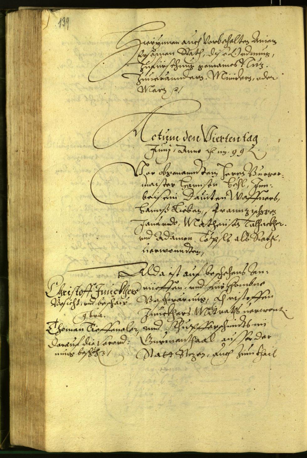 Civic Archives of Bozen-Bolzano - BOhisto Minutes of the council 1599 