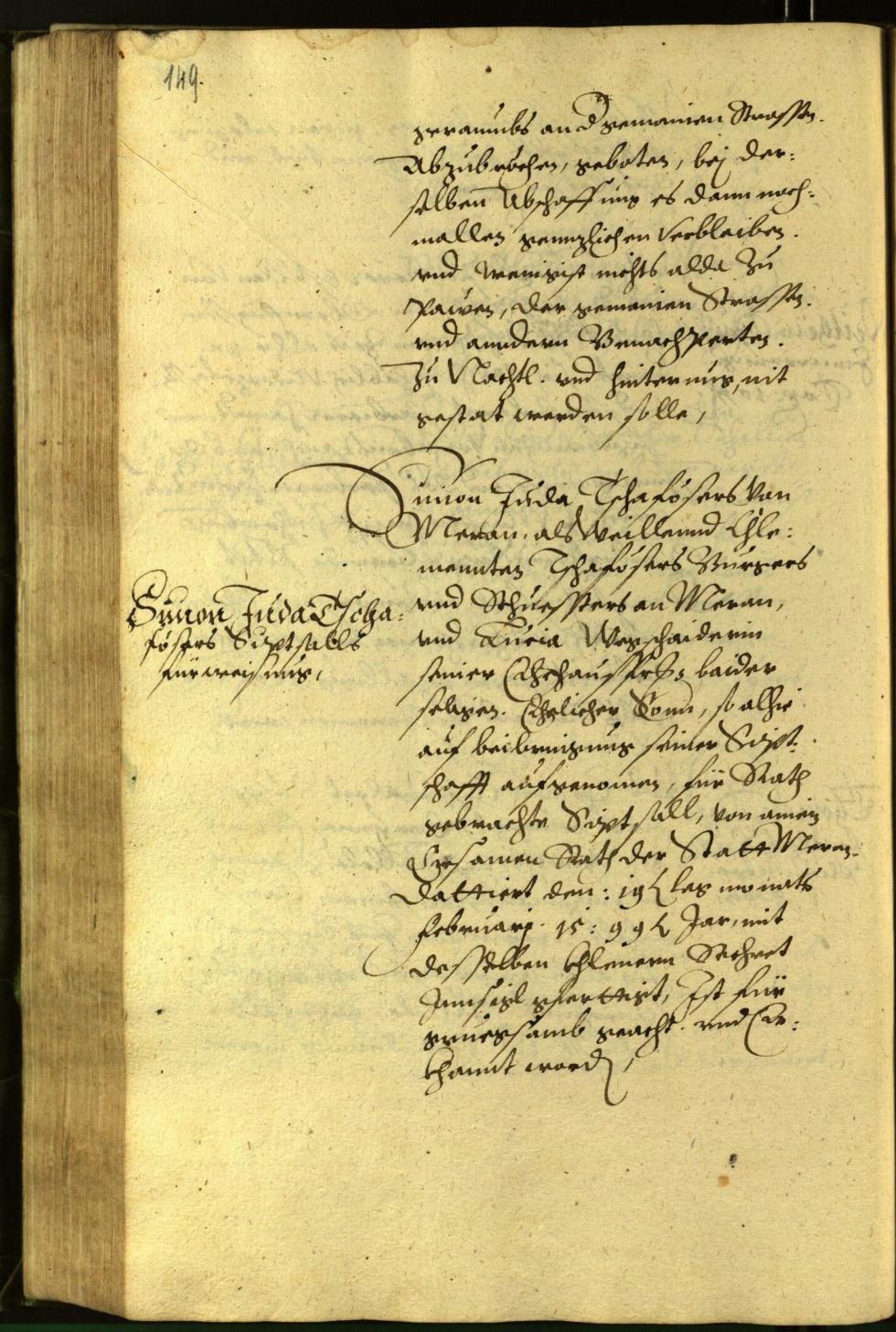 Civic Archives of Bozen-Bolzano - BOhisto Minutes of the council 1599 