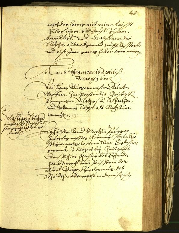 Archivio Storico della Città di Bolzano - BOhisto protocollo consiliare 1600 