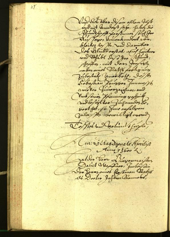 Civic Archives of Bozen-Bolzano - BOhisto Minutes of the council 1600 