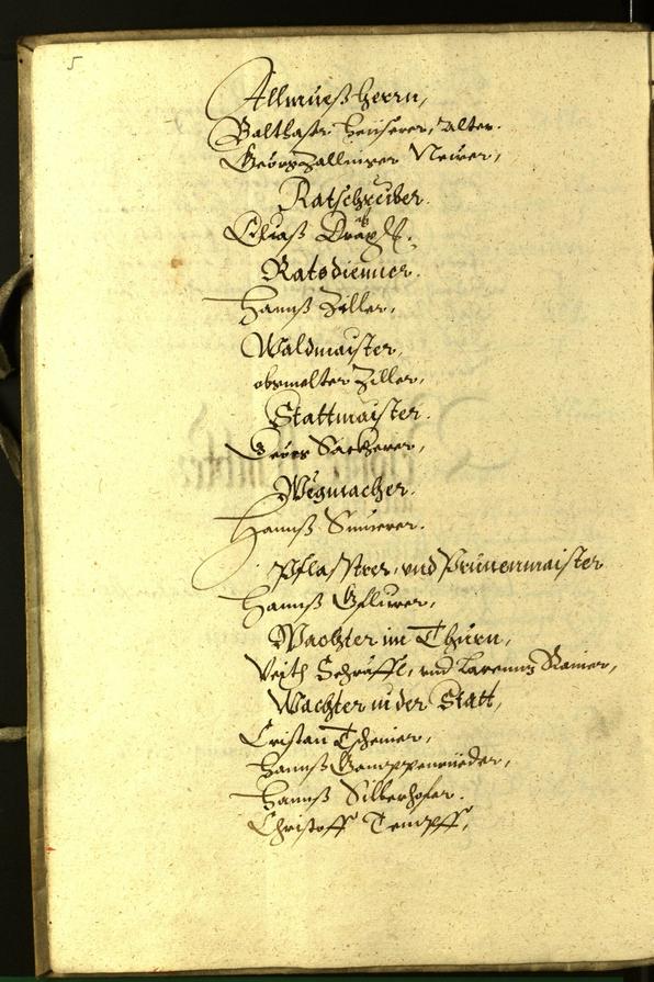 Civic Archives of Bozen-Bolzano - BOhisto Minutes of the council 1600 