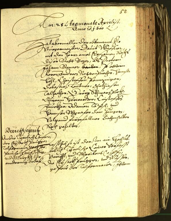 Civic Archives of Bozen-Bolzano - BOhisto Minutes of the council 1600 