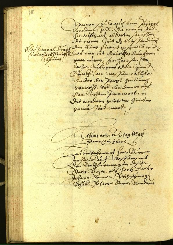 Civic Archives of Bozen-Bolzano - BOhisto Minutes of the council 1600 