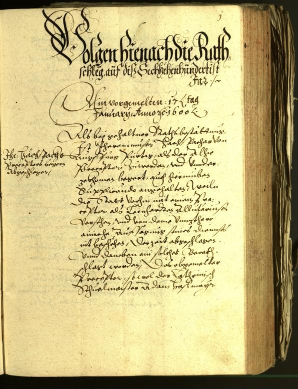 Civic Archives of Bozen-Bolzano - BOhisto Minutes of the council 1600 