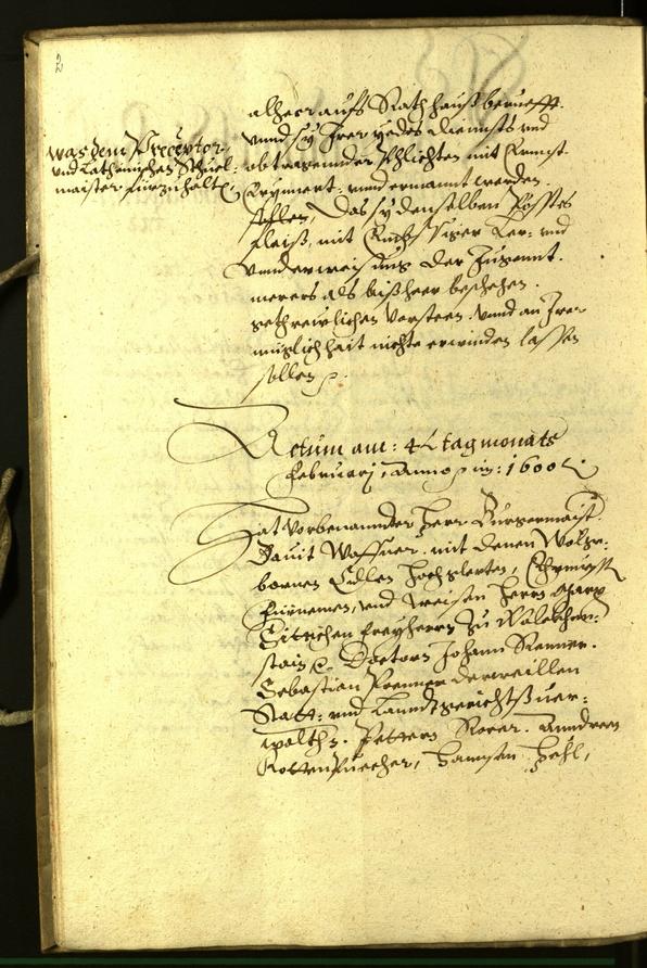 Civic Archives of Bozen-Bolzano - BOhisto Minutes of the council 1600 