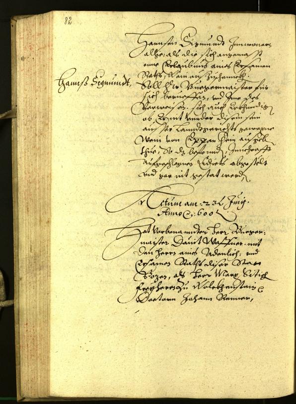 Civic Archives of Bozen-Bolzano - BOhisto Minutes of the council 1600 