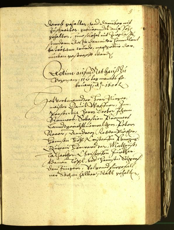 Civic Archives of Bozen-Bolzano - BOhisto Minutes of the council 1600 