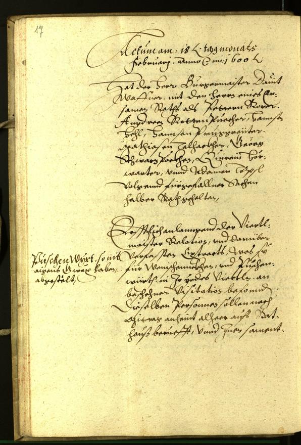 Civic Archives of Bozen-Bolzano - BOhisto Minutes of the council 1600 