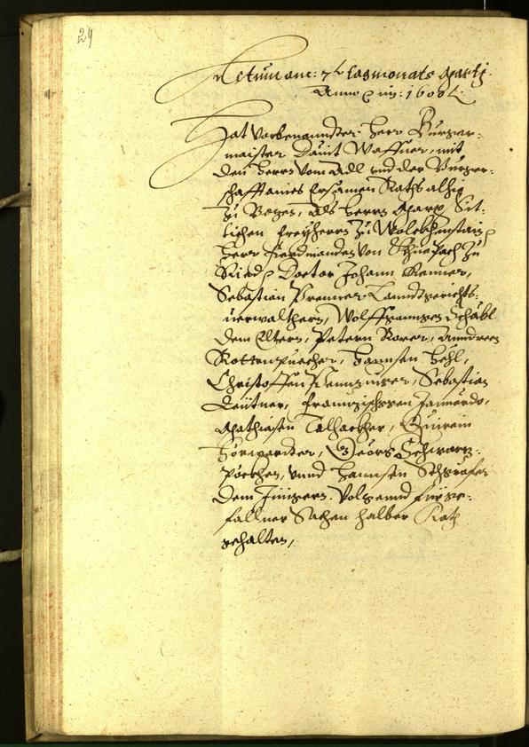 Civic Archives of Bozen-Bolzano - BOhisto Minutes of the council 1600 