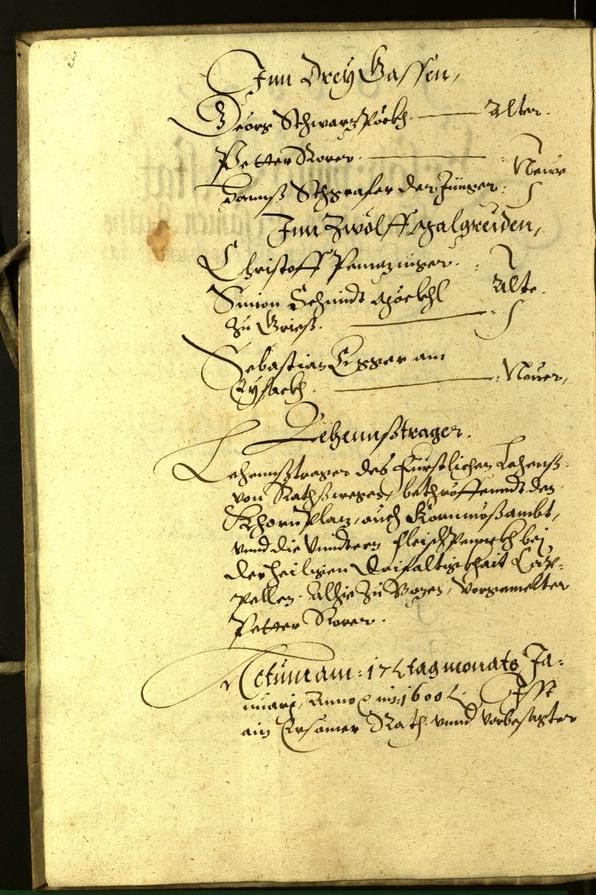 Civic Archives of Bozen-Bolzano - BOhisto Minutes of the council 1600 