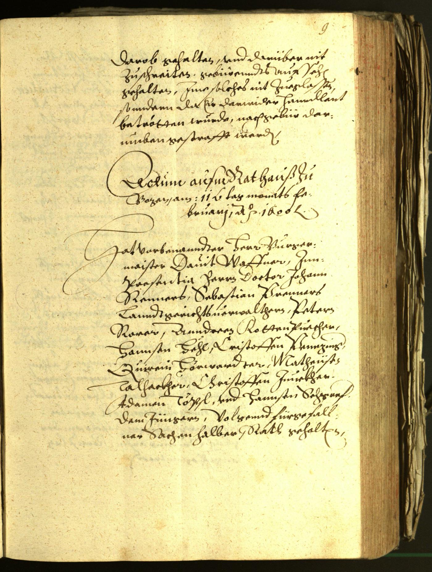 Civic Archives of Bozen-Bolzano - BOhisto Minutes of the council 1600 